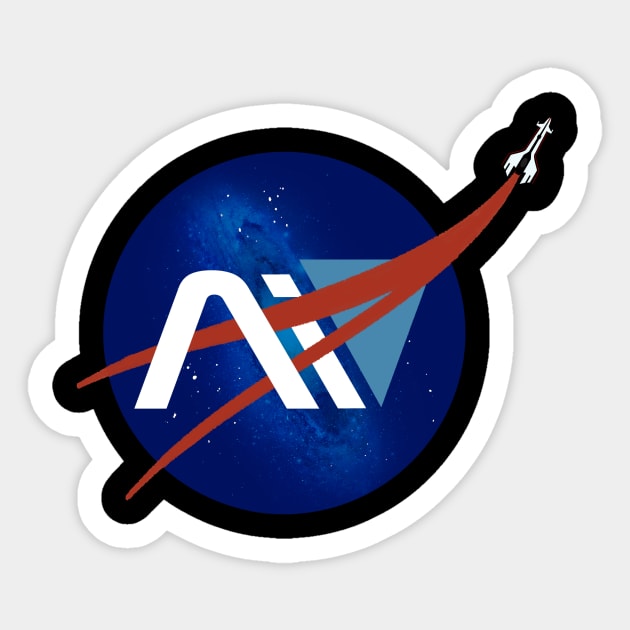 andromeda Sticker by halfabubble